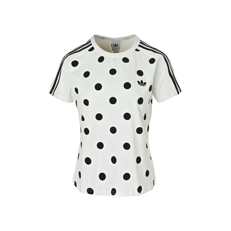 Adidas Polka Dot T-Shirt White Black view