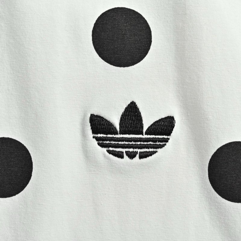 Adidas Polka Dot T-Shirt White Black view