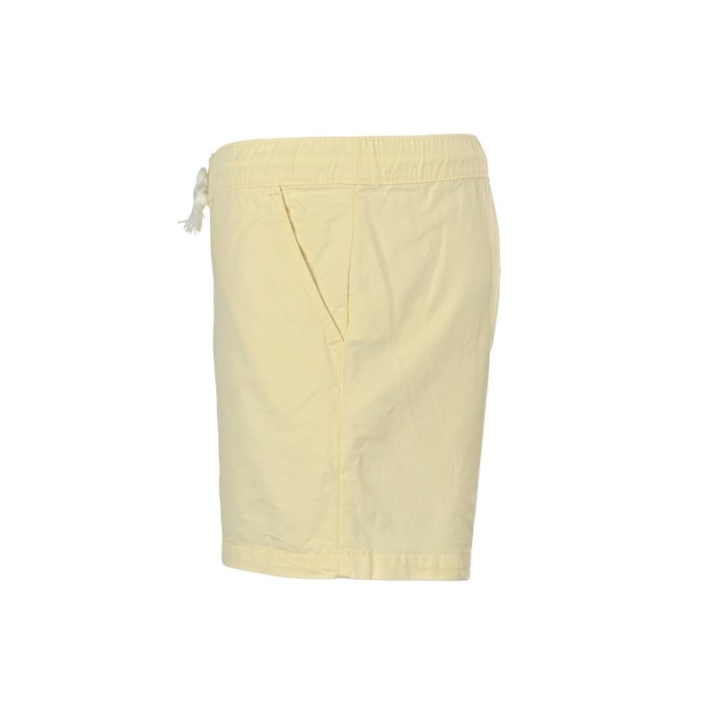 Yellow Drawstring Shorts with White Graphic Tee Set view