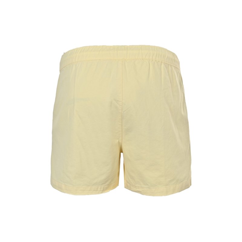 Yellow Drawstring Shorts with White Graphic Tee Set view