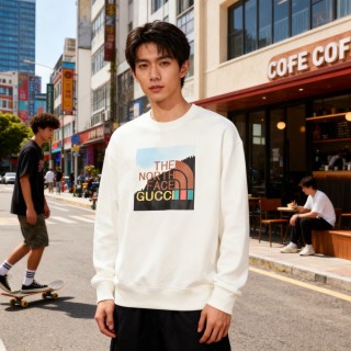 Cream Graphic Logo Sweatshirt - Oversized Fit view 2