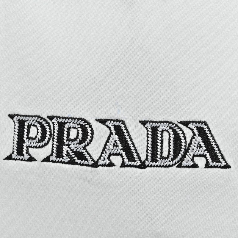 Prada White Logo T-Shirt view