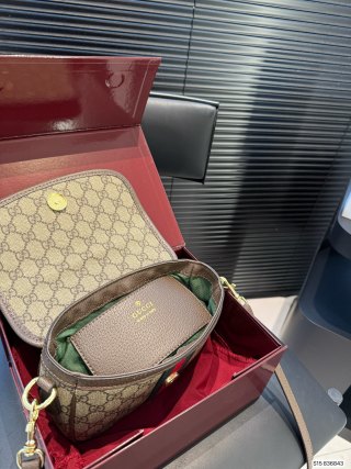 Gucci GG Marmont Camera Bag Beige Red Web Stripe view 9