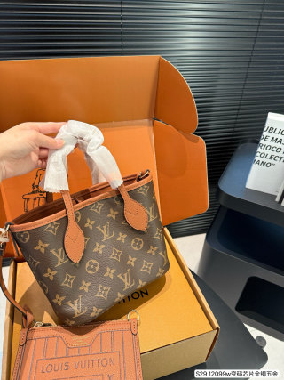 Louis Vuitton Neverfull BB Monogram Canvas Tote Bag view 3
