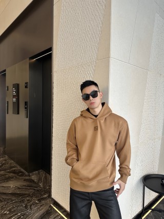 Camel Heavyweight Hoodie with Embroidered Logo view 2