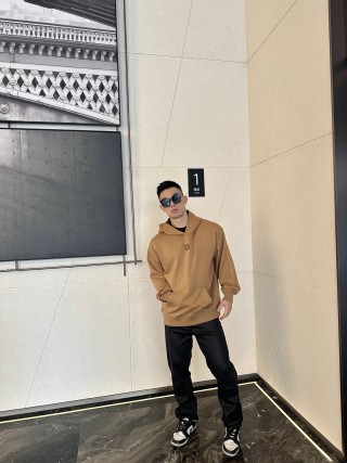 Camel Heavyweight Hoodie with Embroidered Logo view 7