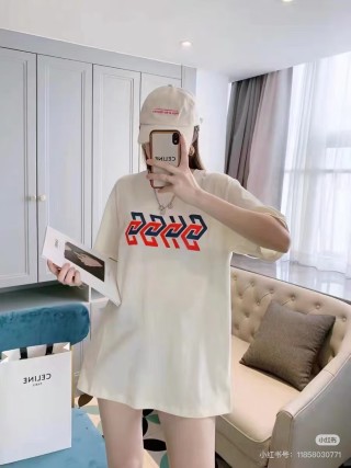 White Short Sleeve Graphic T-Shirt with Red & Navy Logo Print view 4