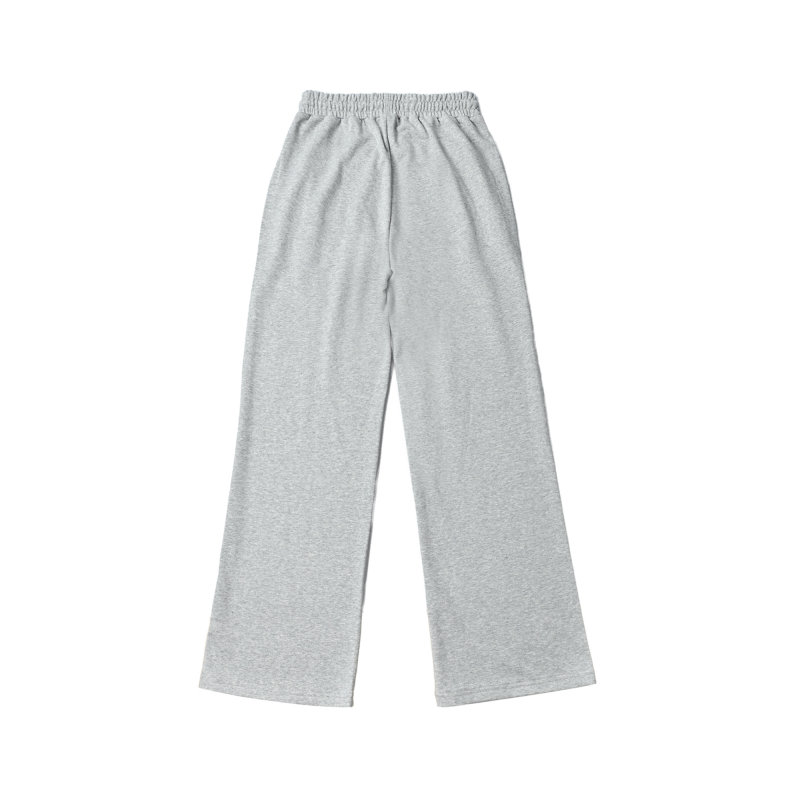 Grey Relaxed Fit Joggers with Chest Print view