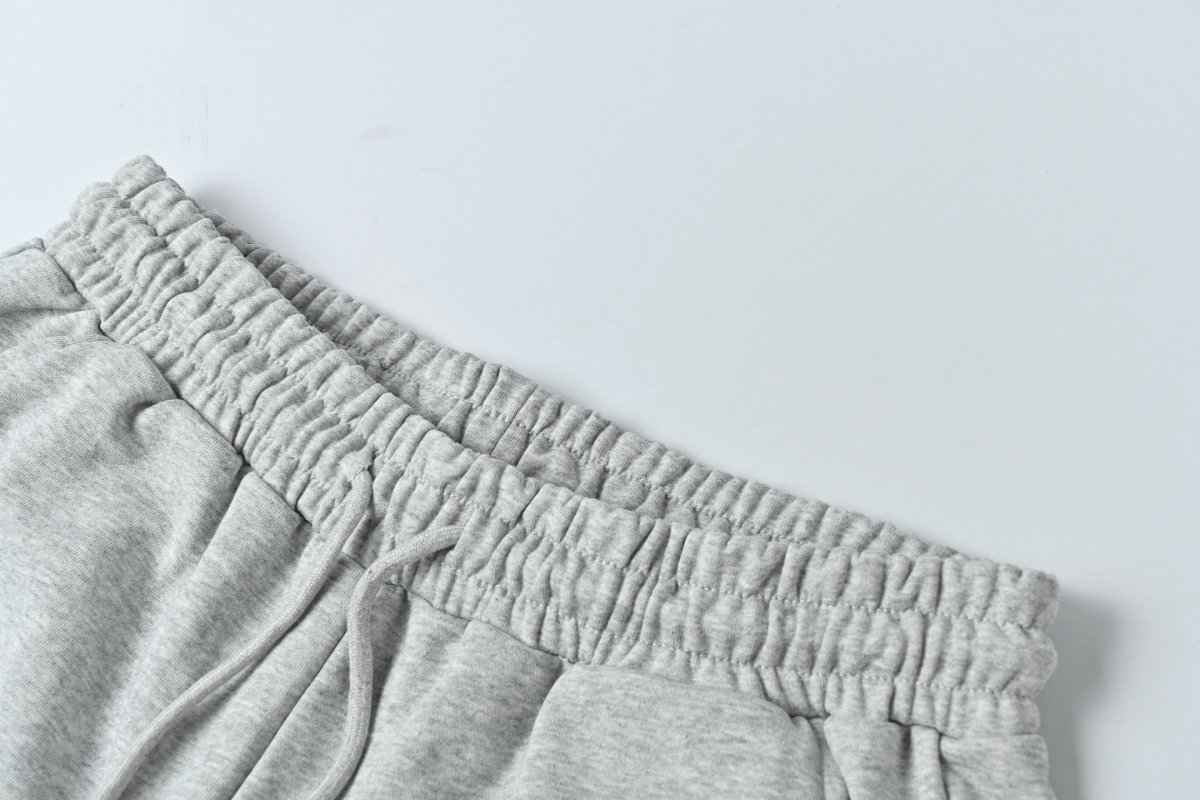 Grey Relaxed Fit Joggers with Chest Print view