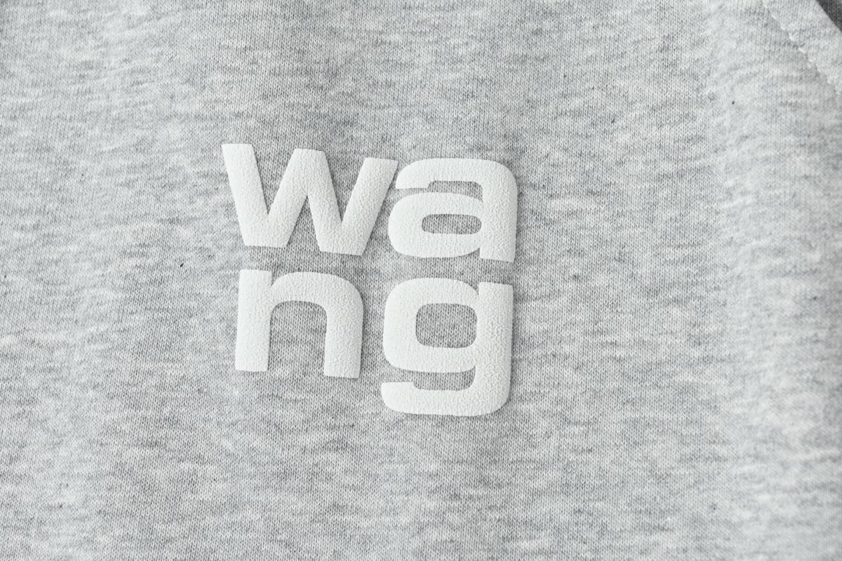 Grey Relaxed Fit Joggers with Chest Print view