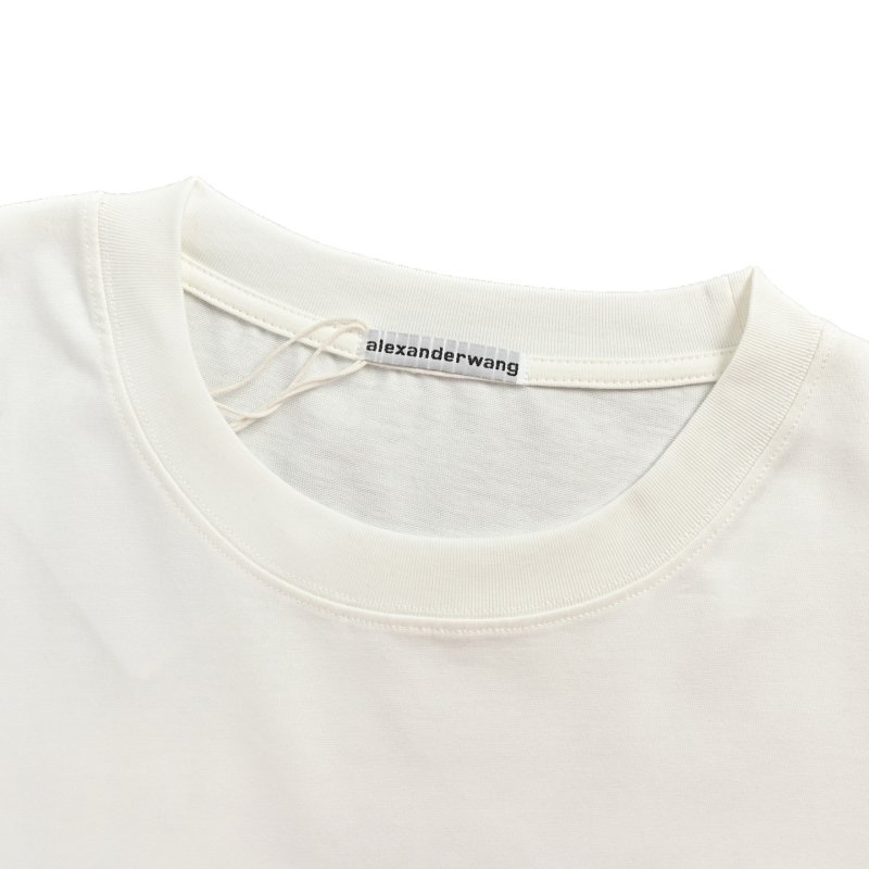 White Short Sleeve T-Shirt with Red Logo Print view