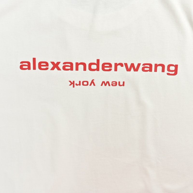 White Short Sleeve T-Shirt with Red Logo Print view