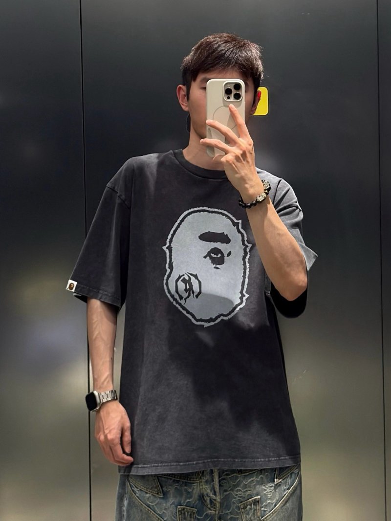 Black Graphic Face Print Oversized T-Shirt