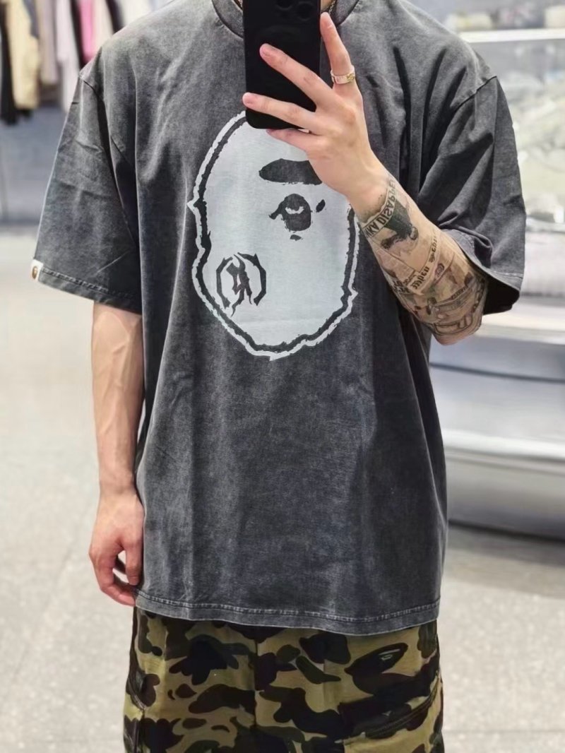 Black Graphic Face Print Oversized T-Shirt view