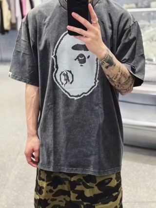 Black Graphic Face Print Oversized T-Shirt view 2