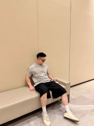 Black Relaxed Fit Shorts view 4