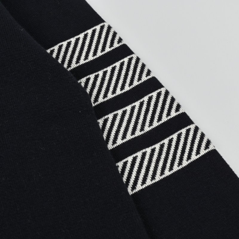 Black Anchor Knit Sweater with White Logo view