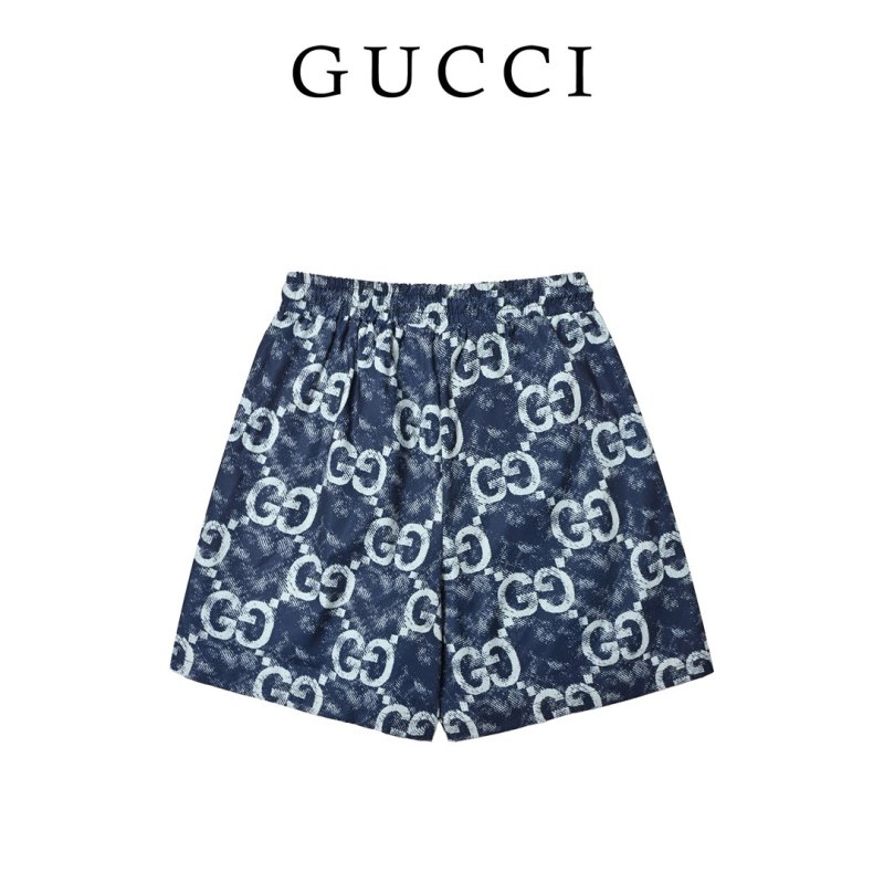 Gucci GG Monogram Navy Blue Swim Shorts view
