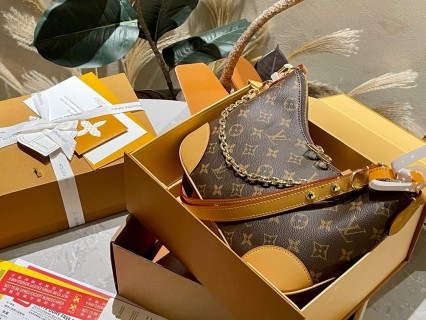 Louis Vuitton Monogram Canvas Shoulder Bag with Chain Strap view 5