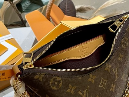 Louis Vuitton Monogram Canvas Shoulder Bag with Chain Strap view 9