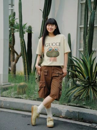 Gucci Owl Graphic Cream T-Shirt