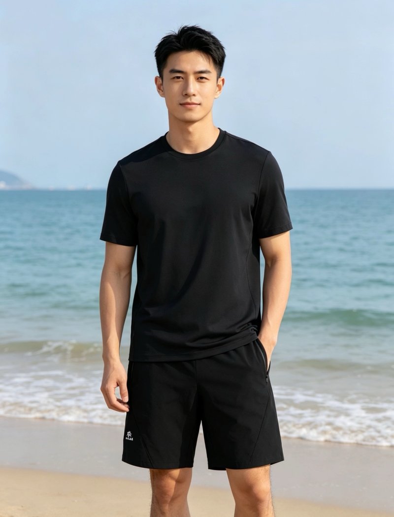 Black Casual Shorts