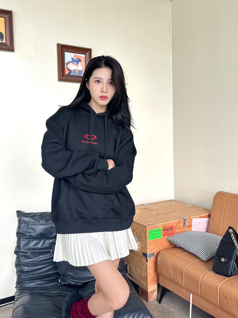 Black Heart Logo Hoodie view