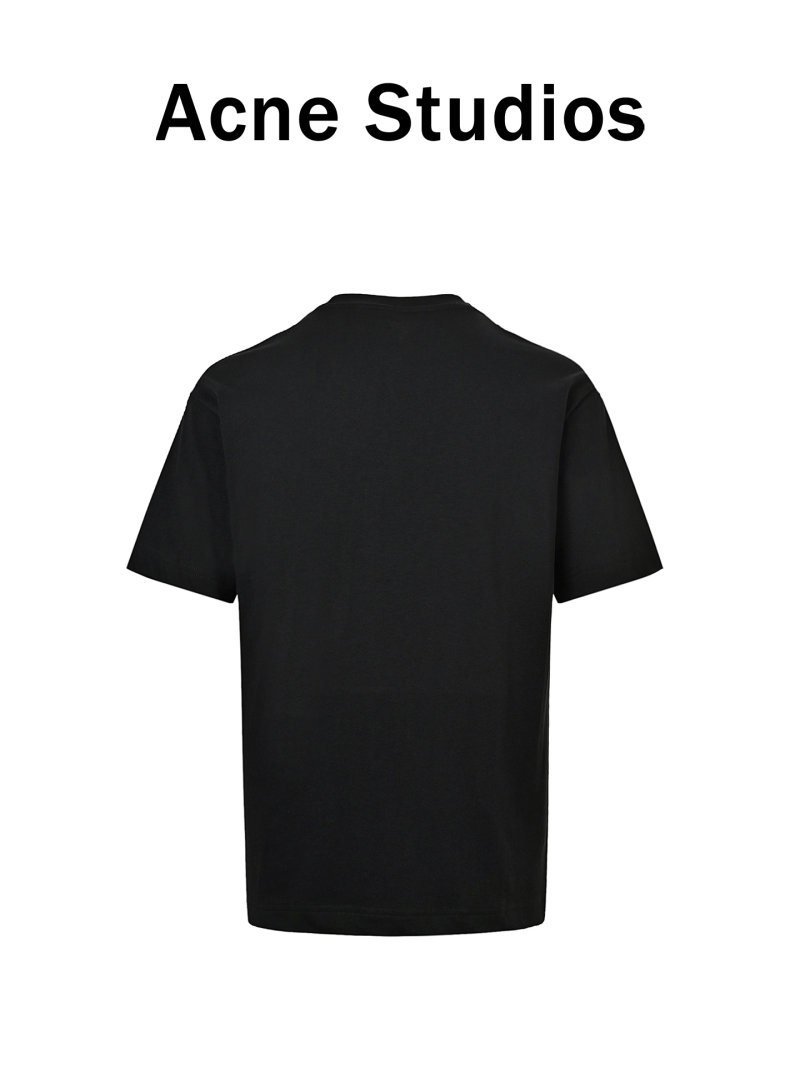 Black Crew Neck T-Shirt with Circle Logo view