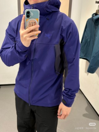 Arc'teryx Softshell Hoodie Jacket Royal Blue view 2