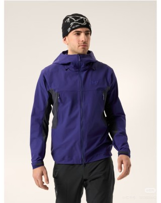 Arc'teryx Softshell Hoodie Jacket Royal Blue view 3