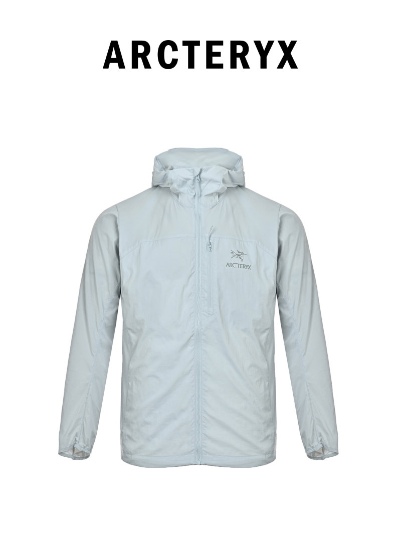 Arc'teryx Silver Lightweight Windbreaker Jacket view