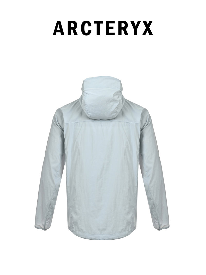 Arc'teryx Silver Lightweight Windbreaker Jacket view