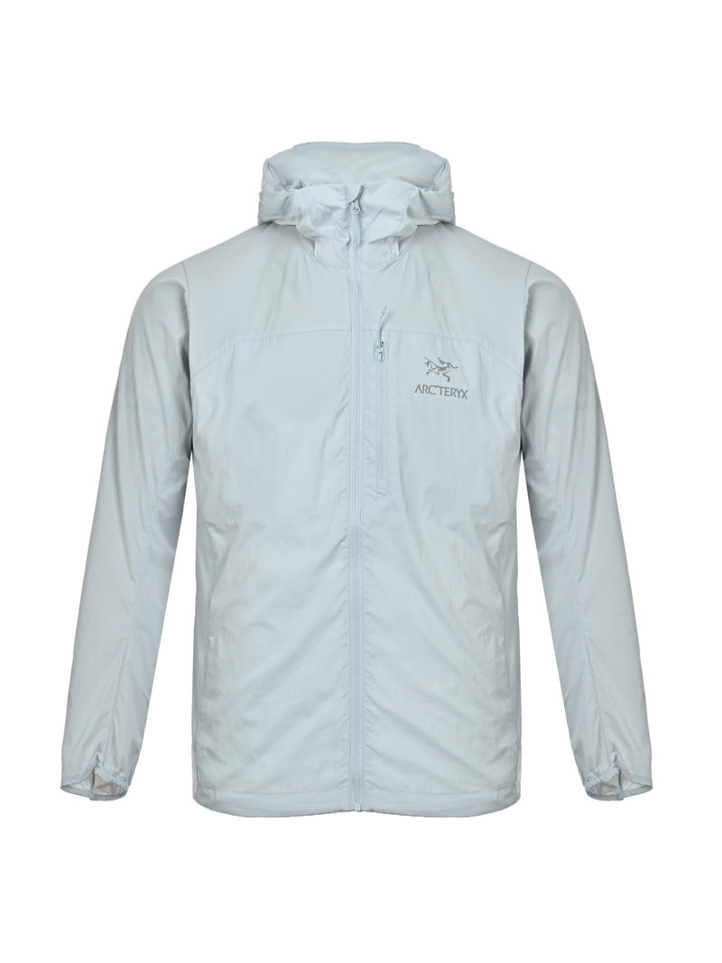 Arc'teryx Silver Lightweight Windbreaker Jacket view