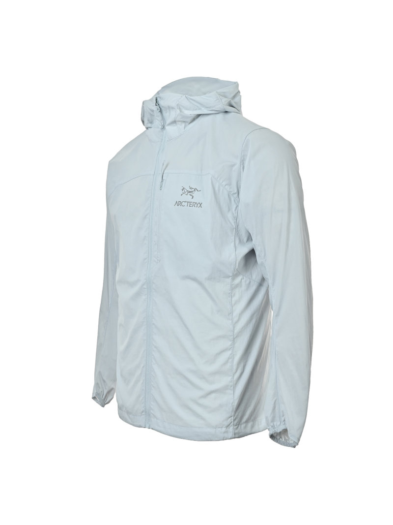 Arc'teryx Silver Lightweight Windbreaker Jacket view