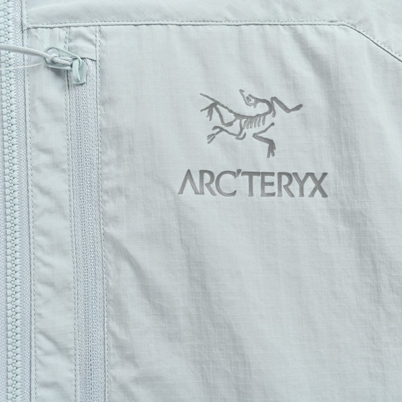 Arc'teryx Silver Lightweight Windbreaker Jacket view