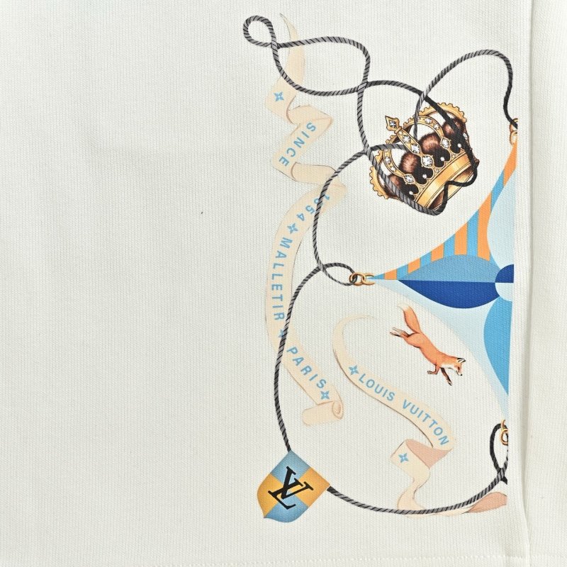 Louis Vuitton Monogram Shorts White view