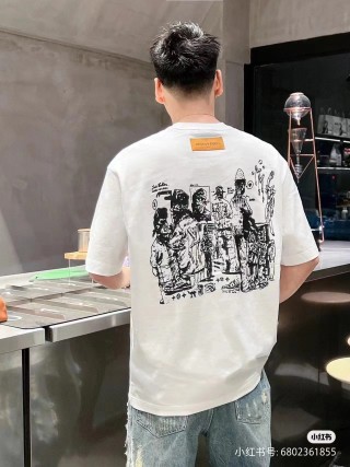 White Graphic Print Short Sleeve T-Shirt view 5