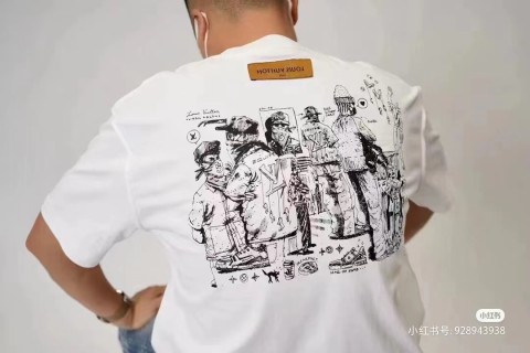White Graphic Print Short Sleeve T-Shirt view 8