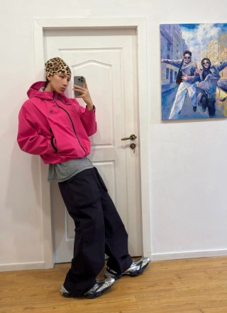 Stone Island Hot Pink Shell Windbreaker Jacket view 2