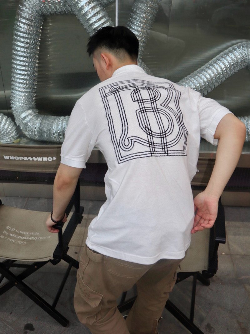 Burberry White Short-Sleeve Polo Shirt view