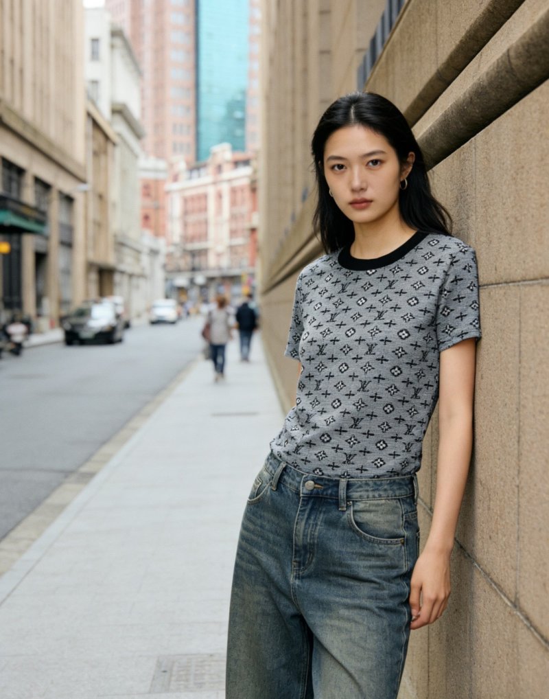 Louis Vuitton Monogram Short Sleeve T-Shirt Grey