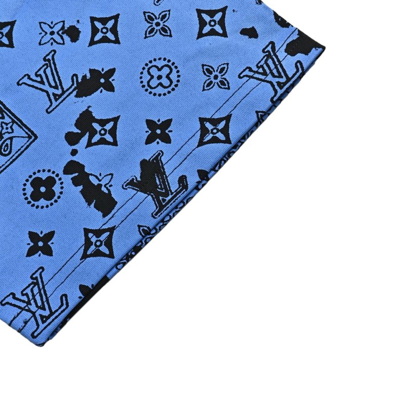 Louis Vuitton Monogram Bandana Blue & Black Short Sleeve T-Shirt view