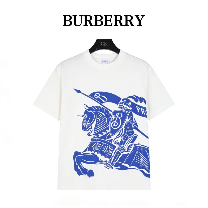 Blue & White Graphic Print Short Sleeve T-Shirt view