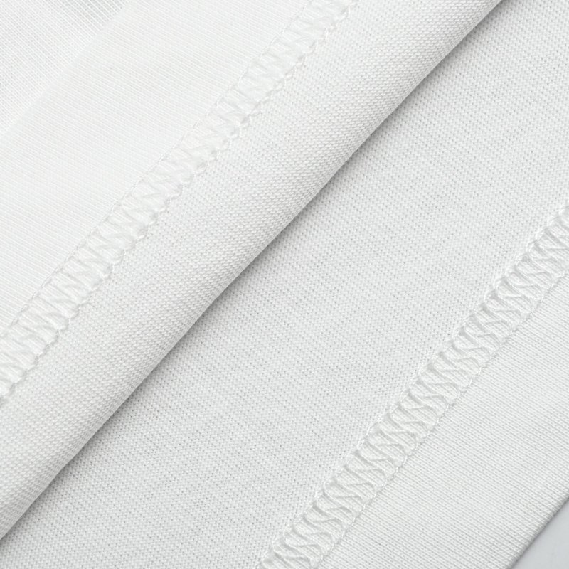 Moncler White Short Sleeve T-Shirt with Embroidered Logo view