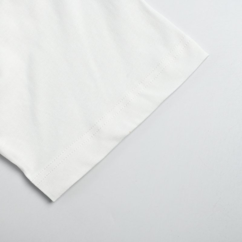 Moncler White Short Sleeve T-Shirt with Embroidered Logo view