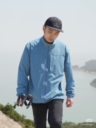 Arc'teryx Slate Blue Windbreaker Jacket view 2