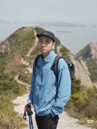 Arc'teryx Slate Blue Windbreaker Jacket view 3