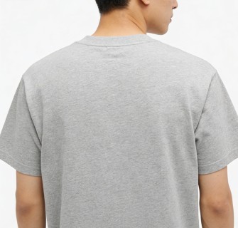 Ami Paris Grey Heart Logo T-Shirt view 3