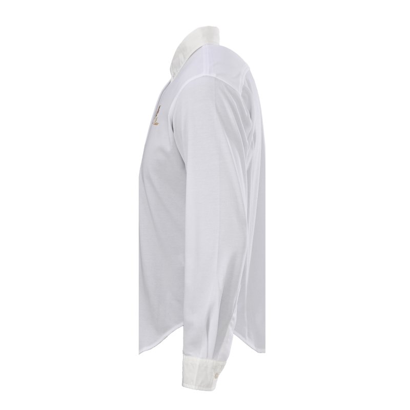 Loro Piana White Button-Down Oxford Shirt view