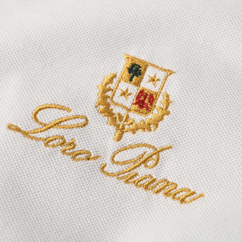 Loro Piana White Button-Down Oxford Shirt view